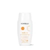 Protector fluido solar Montibello Sunage Water Colour SPF 50 Botella blanca del protector fluido solar Montibello Sunage Water Colour SPF 50, con detalles naranjas y texto claro, de muy alta protección.