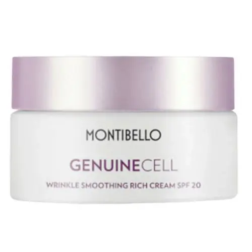 Crema SPF 20 wrinkle smoothing rich genuinecell Montibello